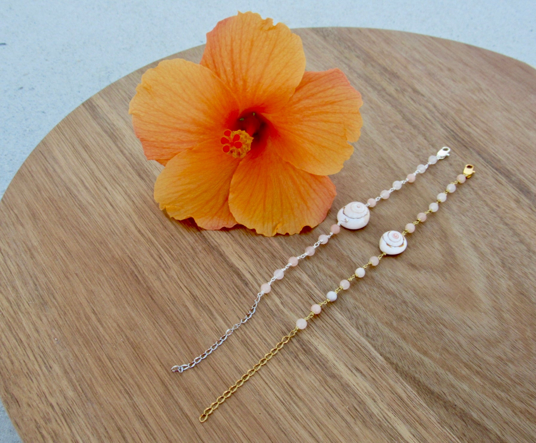 Pink Opal Shiva Eye Bracelet